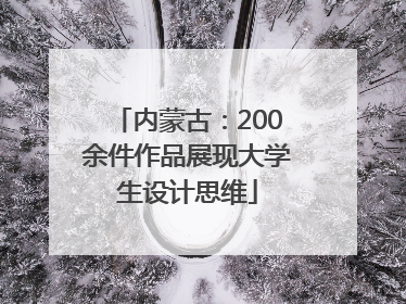 内蒙古：200余件作品展现大学生设计思维